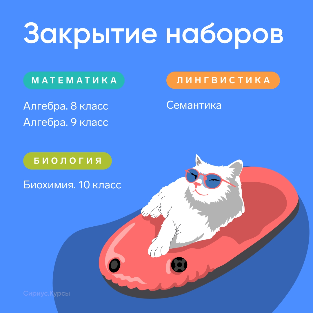 Не упустите момент — запишитесь на курсы Сириуса прямо сейчас